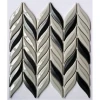 Ceramic leaf pattern shaped mosaic tiles