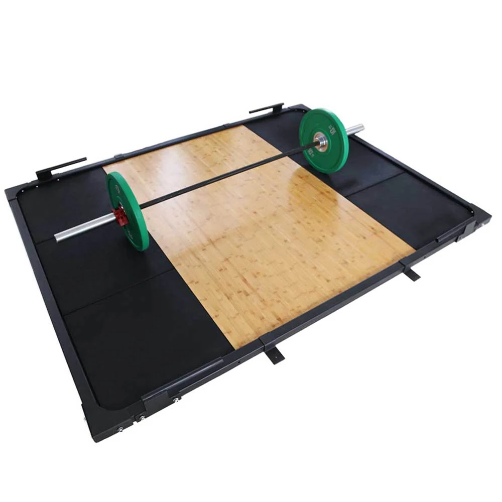 cheap fitness equipment weightlifting platform for protecting garage gym floor