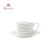 Import Cheap Geometric Pattern Coffee Cups Ceramic Mug With Saucer Set For Drinkware from China