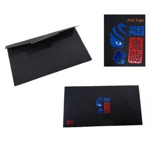 Cheap Matte Black Printing Wallet Type Paper Envelopes Wholesale