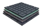 Cheap Rubber Flooring Mat Tile for Gym Fitting Room Playground School