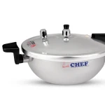 CHEF Best Aluminum Pressure Cooker Karahi 2 In 1 - 5 Liter