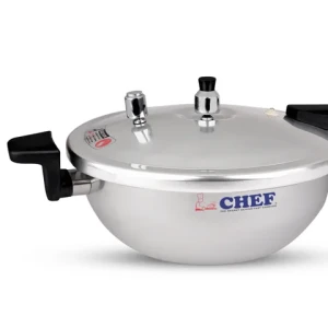 CHEF Best Aluminum Pressure Cooker Karahi 2 In 1 - 5 Liter