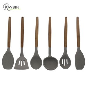 Chef Craft cooking tool 6 Pieces Silicone Kitchen Utensils Set with stainless steel handle