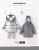 Import Children&#x27;s down jacket new children&#x27;s clothing 2 two sides wear reflective mirror laser fabric baby down jacket from China
