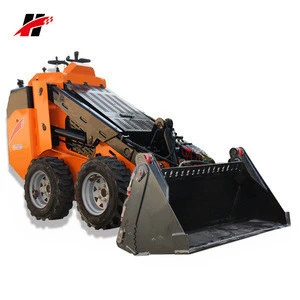 China factory cheap mini skid steer wheel loader with hydraulic quick hitch