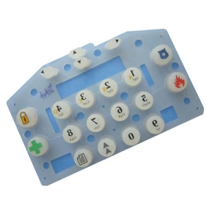 China factory wholesale custom heat resistant medical grade silicone keypad