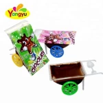 China funny cheap Trolley Toy Filling Chocolate Jam Liquid Candy