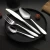 Import China home restaurant wedding silver manly european cutlery flatware set from China