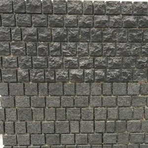 China natural stone granite G603 paving stone patio pavers, light grey granite cube stone 10x10