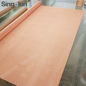 China rfi emf radiat shielding red pure copper wire 200 250 325 mesh screen