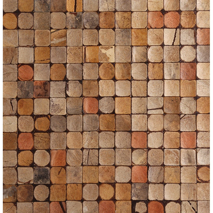 China wholesale new arrival coconut shell mosaic wall panel