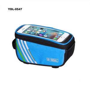 China Wholesale Touch-screen Bicycle Bag Waterproof Bicycle Frame  Cycling Bag Bike Accessories