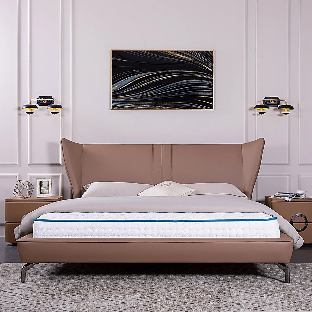 chinese european qu contemporary bed frame frames