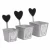 Import Chocolate Colored 3 Set Metal Herb Garden Containers with Tray from China