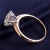 Import Classic 2ct Moissanite Ring Rose Gold Jewelry 10k 14k 18k Solid Gold Rings from China