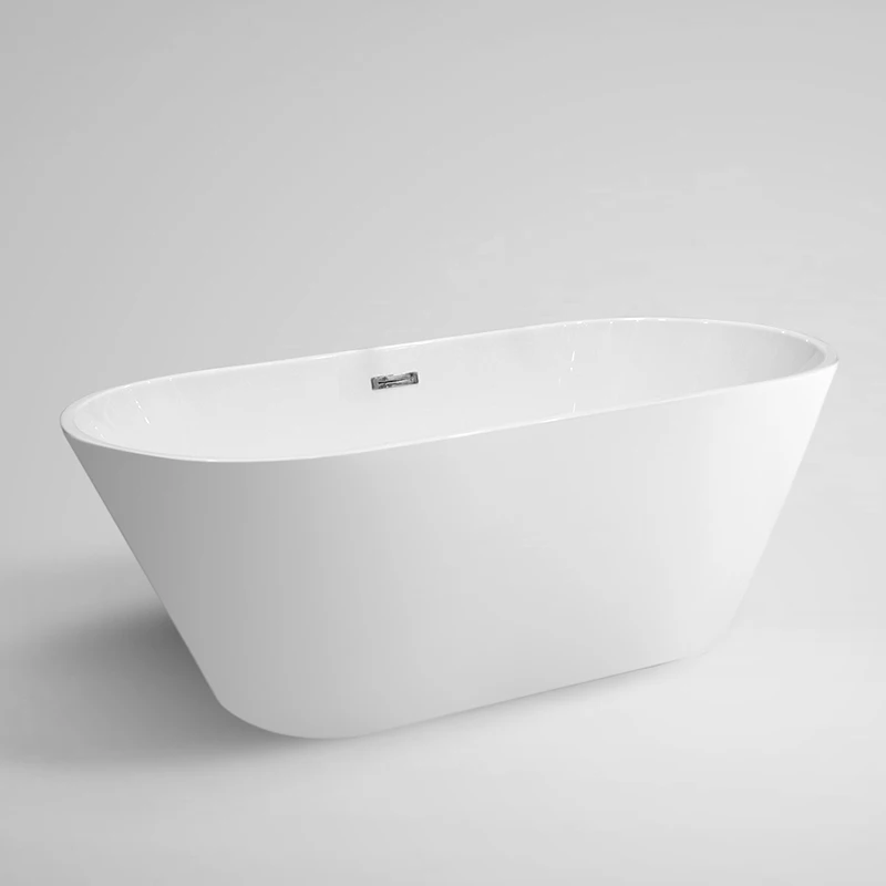 Classical 150cm small Size Corner Clear Bathroom Freestanding Acrylic bathtub Indoor BathTubs