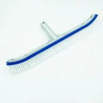 Cleanwell high quality professional 18" Extra-Wide Heavy Duty ss bristle  aluminum back swimming pool Algae  Brush