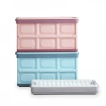 Collapsible Boxes Bins Pp Bin Household Plastic Folding Storage Box With Lids