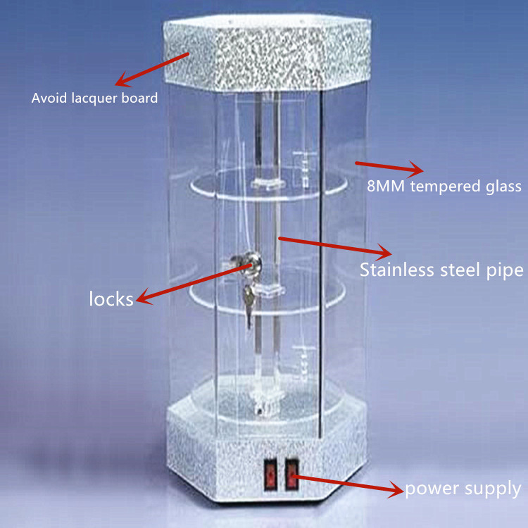 Enclosed Rotating Display Buy Color Customized Automatic Rotating Glass Display Cabinet from ...
