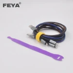 Colorful Hook and loop Reusable cable tie/ Cable ties