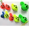 Colorful plastic football  round whistle Mini funny whistle kids for cheering whistle for promotational