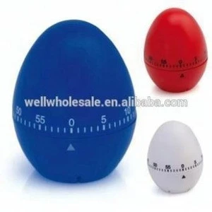 Coloured Egg Kitchen Timer,Plastic colorful Easter Egg shape timer