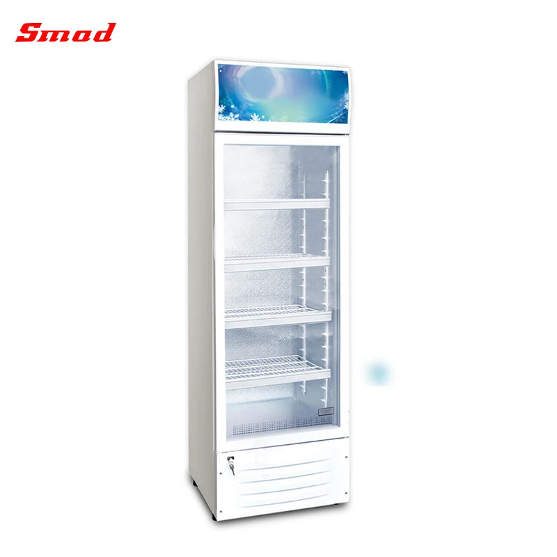 Commercial beverage coke soft drink display fridge refrigerator