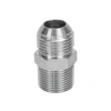 Compression Hydraulic Straight Fittings 1JN SAE 45 Flare Hydraulic Hex Nipple Coupling In Wholesale