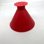Cone shape cute hooper windshield ice scraper with  loose frozen points