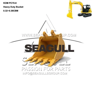 Construction machinery parts PC70-8 Excavator Spare Parts Heavy Duty mini Excavator Bucket with Customizable services