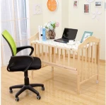 Contracted baby bed crib  wooden baby crib