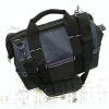 Contractor heavy duty tote carrier electrical tool kit bag with shoulder strap