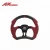 Import Cool Black Leather 4 Spoke Flat Style Steering Wheel Car Racing Car Steering Wheel from China
