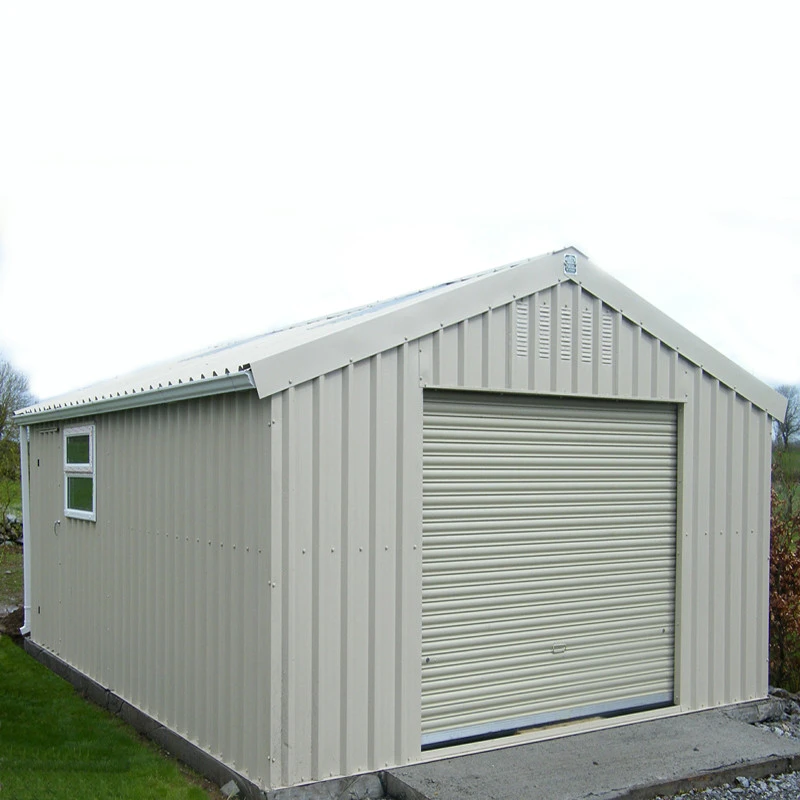 Corrosion resistant steel structure garage workshop environmental canopy soundproof storage shed