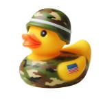 Creative toy ornaments custom rubber ducks Commemorative gifts design your own rubber duck Military character rubber ducks