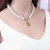 Import Crystal Smiley Face Pendant Necklace Party Jewelry Simulated Pearl Beaded Chains from China