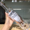 Crystal square glass 750ml liquor bottle for tequila spirit whiskey