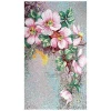 CS-FM27 Mural Glass Pattern Pink Flower Mosaic