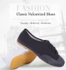 Custom Cheap China kung fu shoes size 12 Vulcanized Canvas Training wushu shoes budo Sports Black martial art shoes for men