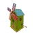Import Custom design Kids paint and build Wooden Hand Crank Music Box from China