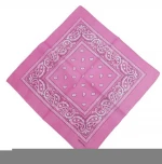 Custom Design Printed Square 100% Cotton Bandana