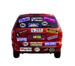Custom Die Cut Vinyl Transparent Bumper Window Car Sticker