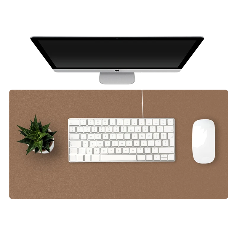 Custom Folder Faux Leather Desk Mat Mouse Game Pad