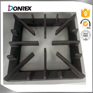 custom iron sand cast part gas stove pan support