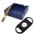 Custom logo  portable outdoor silicone cigar ash tray ashtray with a cigarillo cutter