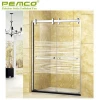 Custom Made 304SUS Tempered Glass Shower Door  hotel luxury simple shower room