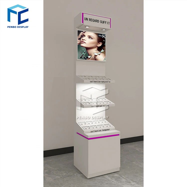 Custom made acrylic acrylic eyelash display / floor eyelash display rack / eyelash display stand