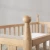 Custom Made Eco-Friendly Large Size Beech Wooden Children Baby Bed Cribs Cot