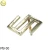 Custom metal slide click buckle matte gold adjustable belt buckle for men